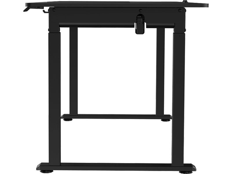 Ultradesk Gaming Tisch Uplift Schwarz Robuster Gaming-Tisch mit elektrischer und stufenloser Höhenverstellung