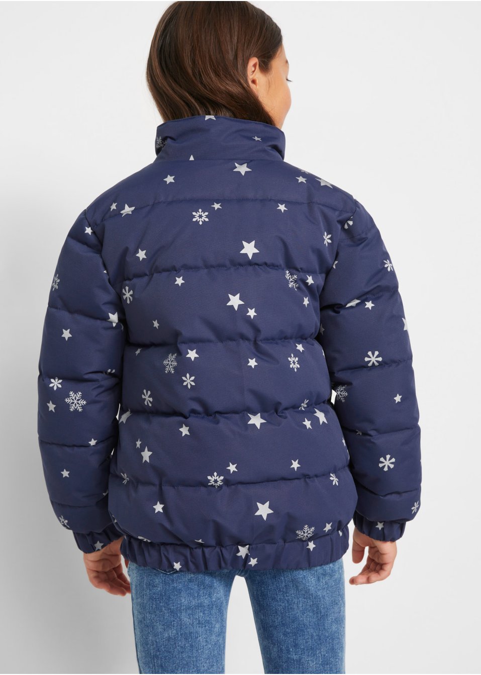 Veste hiver fille avec imprimé étoiles