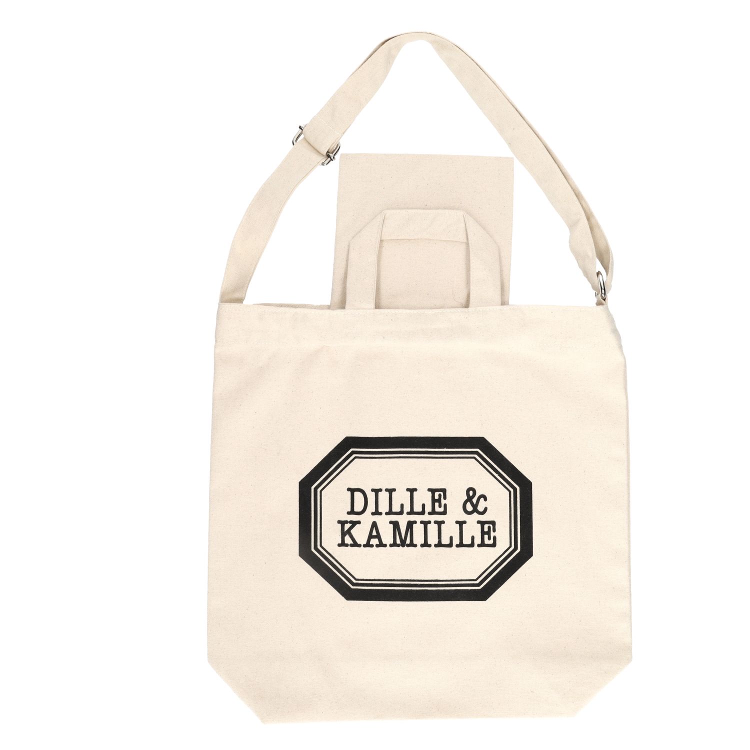 Tas, Dille & Kamille, gerecycled katoen, verstelbaar hengsel, 40 x 12 x 40 cm