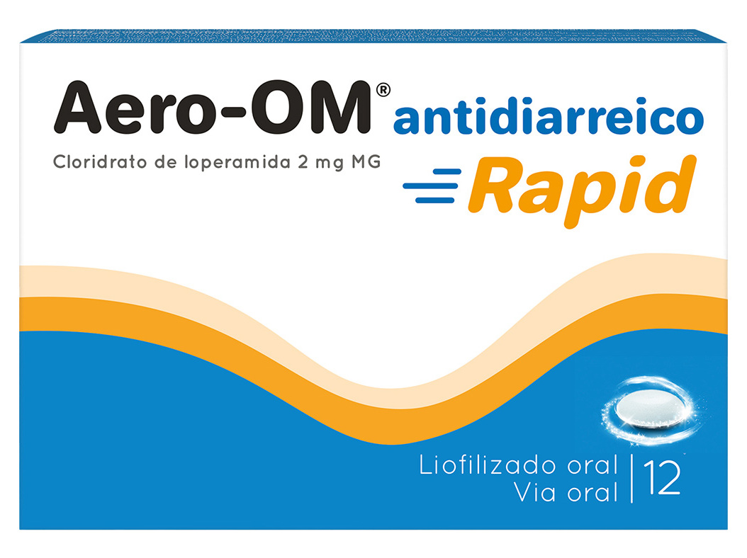 COMPRIMIDO AERO-OM ANTIDIARREICO RAPID 2MG 12UN
