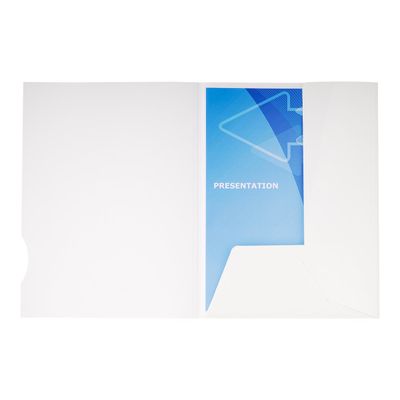 Exacompta Chromolux - 20 Chemises de présentation - A4 - 250 gr - blanc