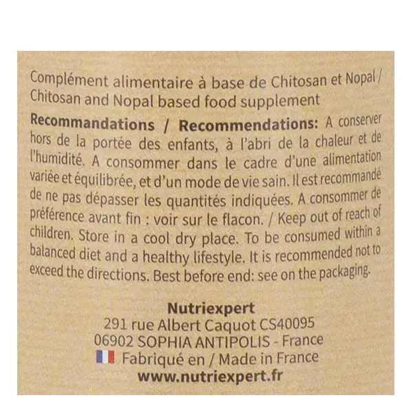 NutriExpert Quitosana 60 cápsulas
