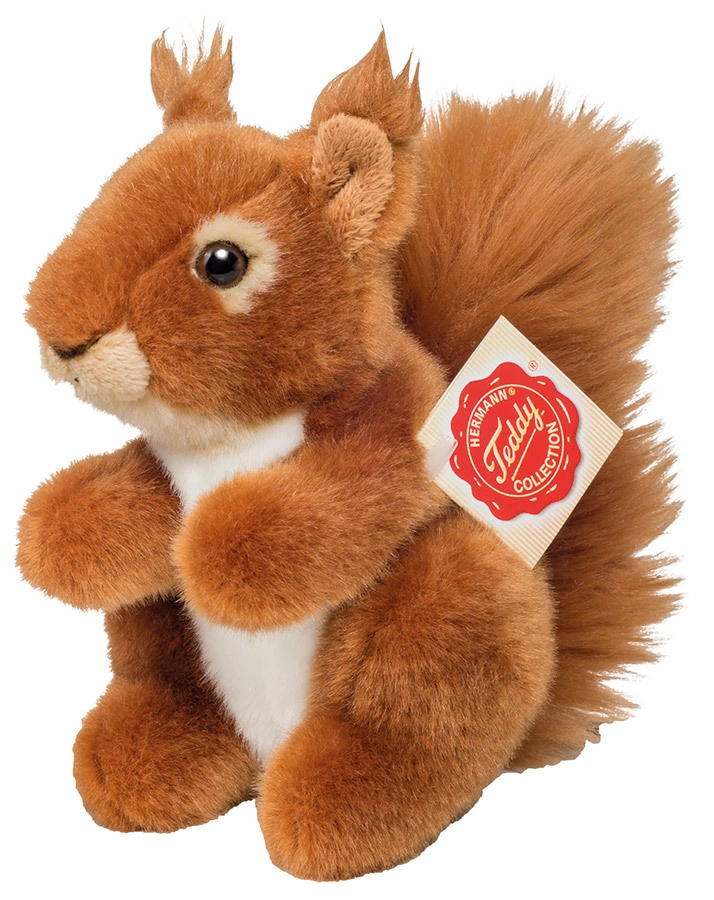 Kuscheltier EICHHÖRNCHEN (14cm) sitzend in rotbraun