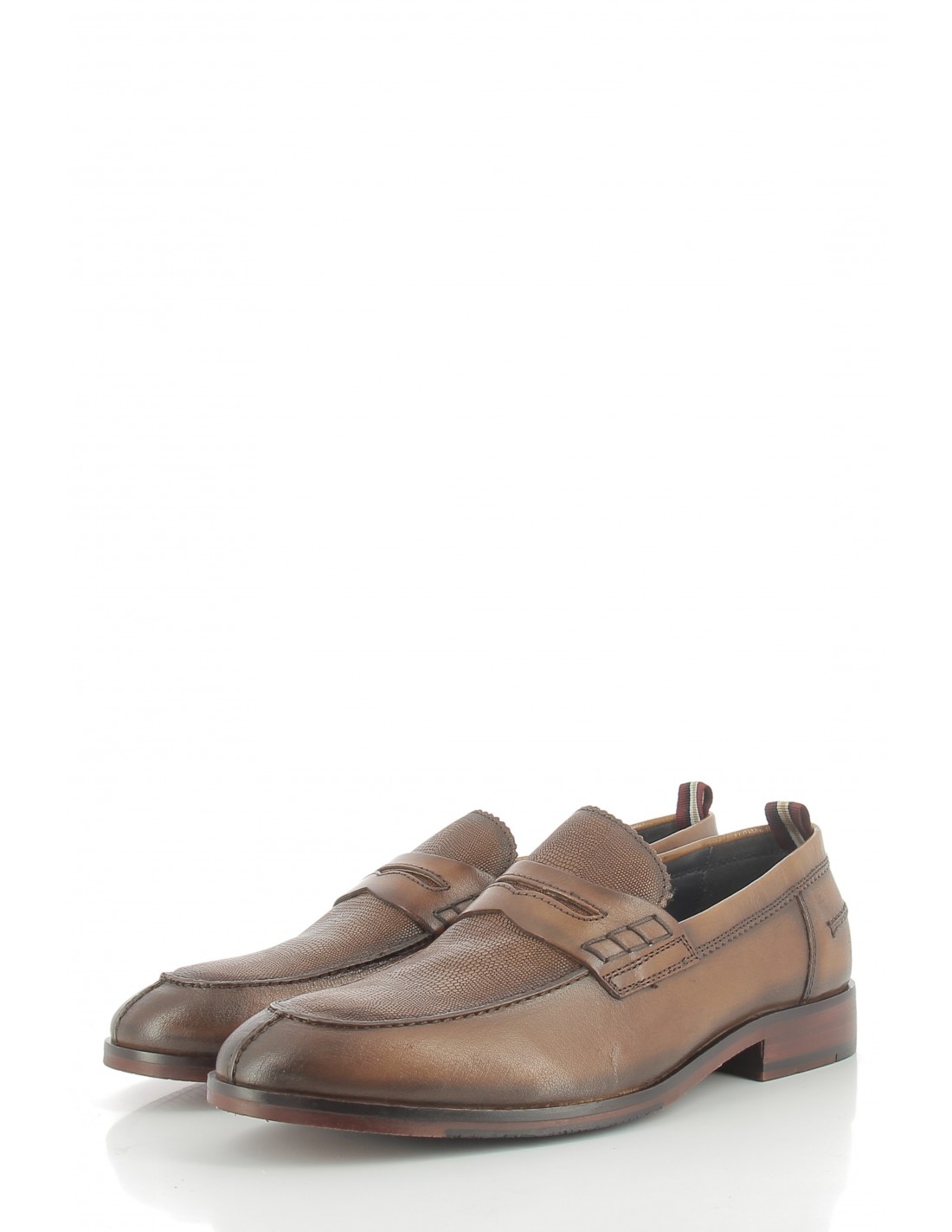 azzaro mocassins homme norden cuir marron