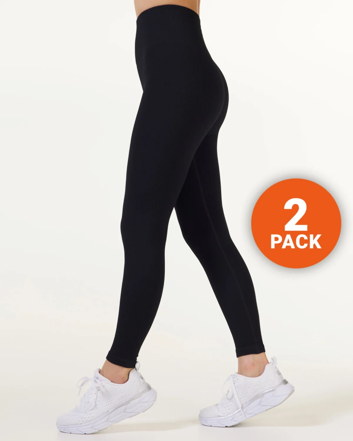 Bumpro 2-PACK Perfect Rib Tights Black