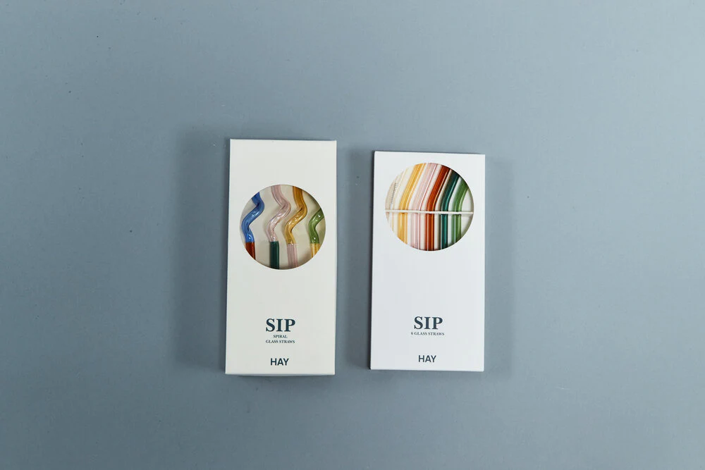 HAY  Sip Smooth sugerør, 6 stk. - Multi