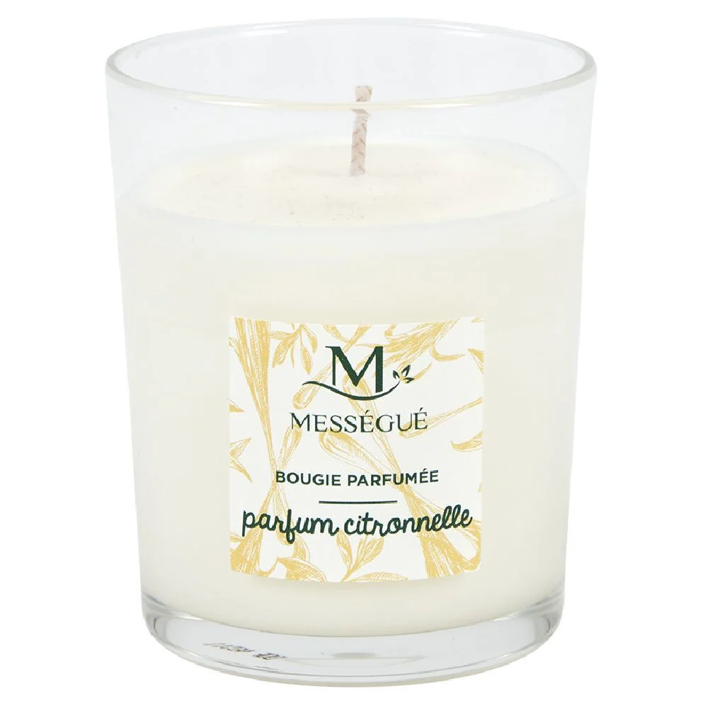 Bougie naturelle parfumée citronnelle Mességué