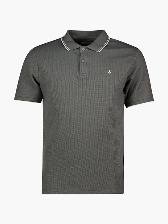 JACK & JONES Polo-Shirt Grau
