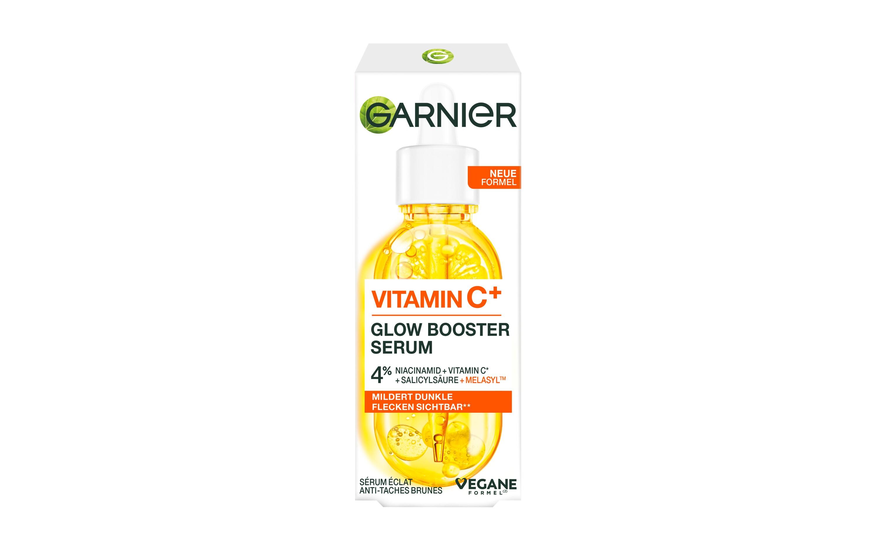 Gesichtsserum Vitamin C+ Glow Booster 30 mlSerum glättet die Haut und mildert dunkle Flecken