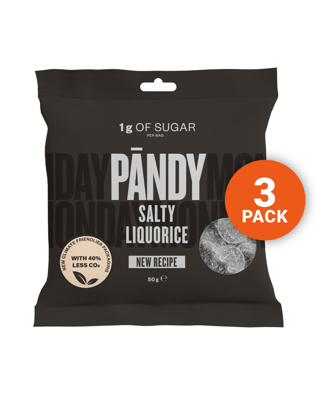Pandy Salty Liquorice 3x50g