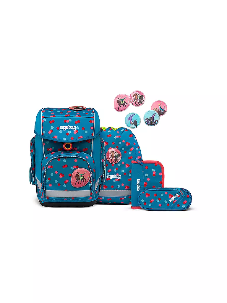 ERGOBAG Schultaschen Set 5tlg CUBO - VoltiBär petrol