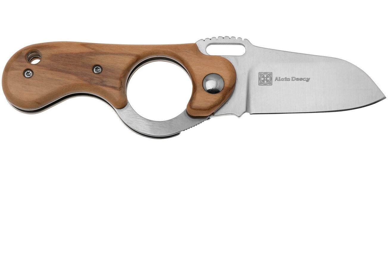 FOX Knives Elite FX-270-OL, Olive Wood zakmes, Alain Descy design