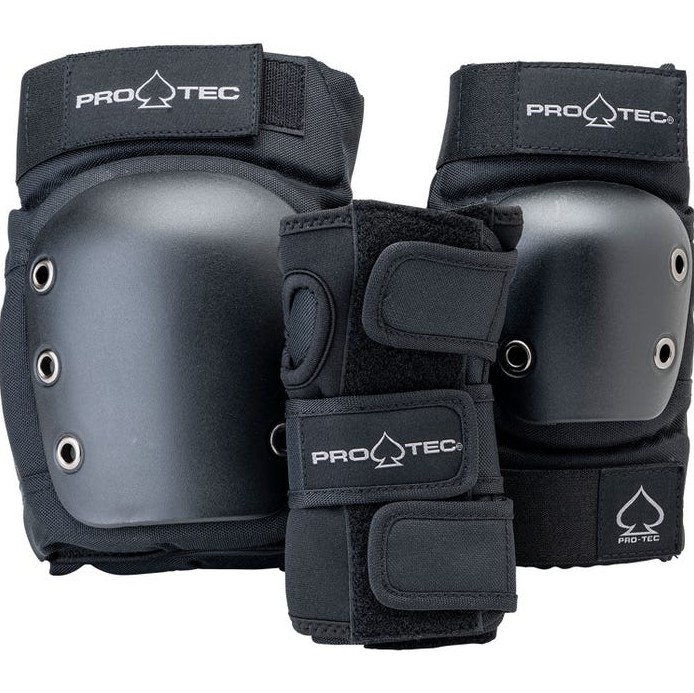 Pro-Tec Street Open Back Junior 3 Pack Black