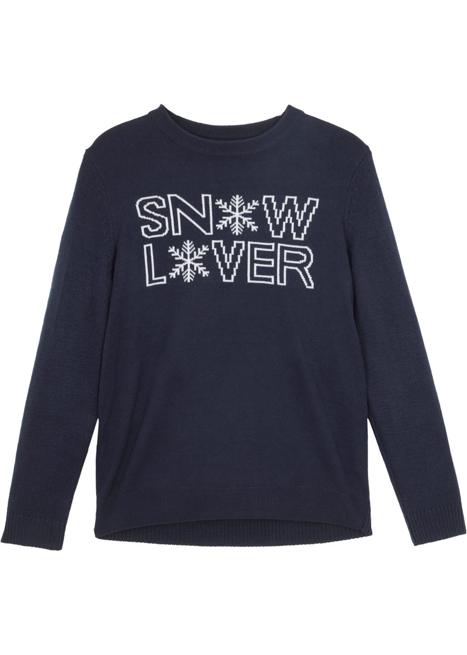 Pull en maille enfant avec motif hivernal
