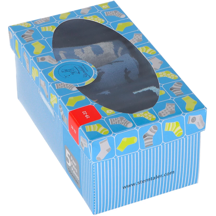 Sterntaler Söckchen Wildnis, 5er-Box marine
