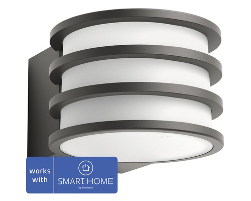 Philips Hue LED wandlamp White Ambiance 806 lm 2700 K antraciet - Compatibel met SMART HOME van Hornbach