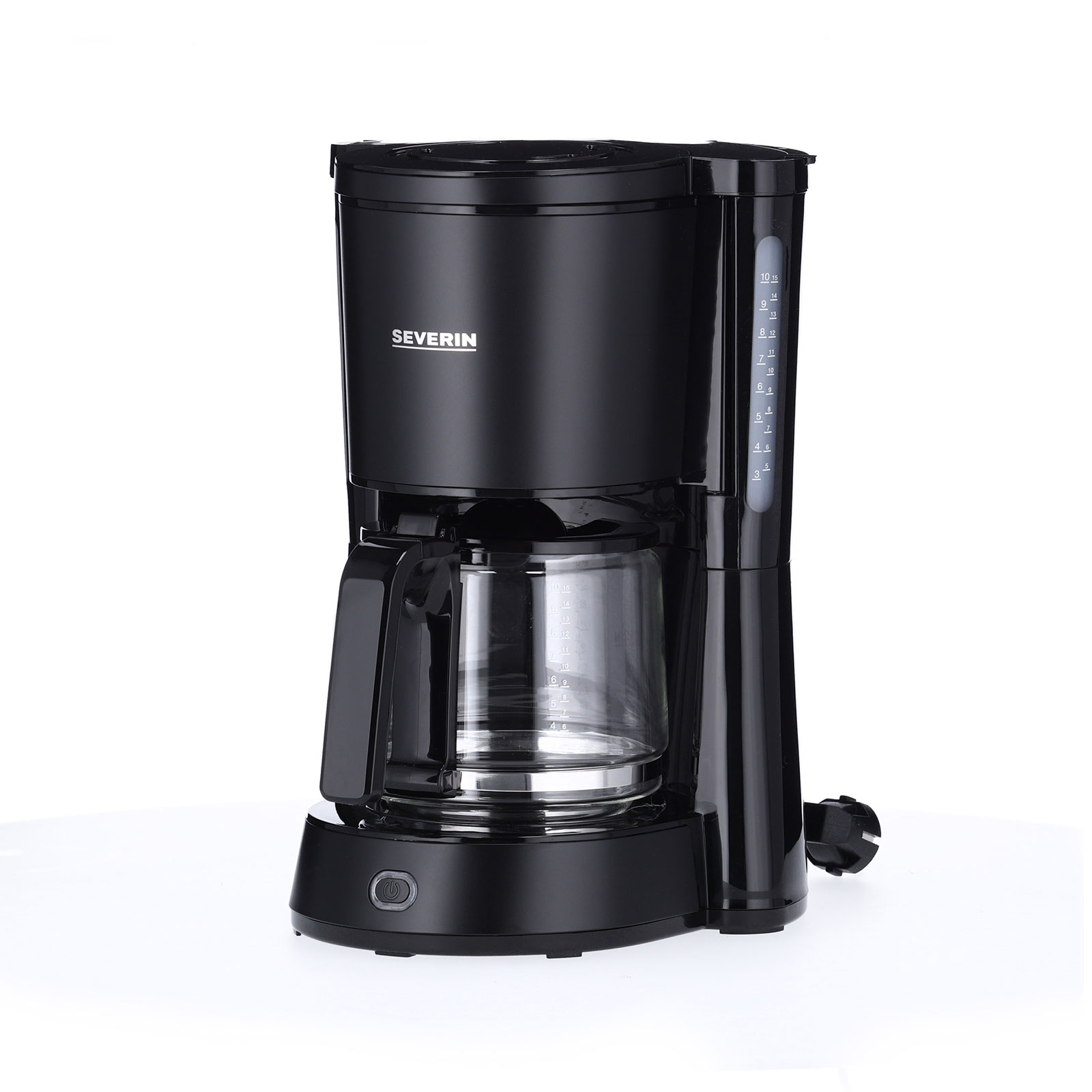 SEVERIN Filterkaffeemaschine KA 9554 - schwarz - Edelstahl - 1000 W