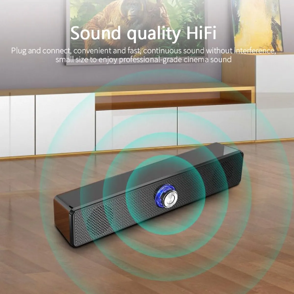 Universal Haut-Parleur Bluetooth 360° Noir