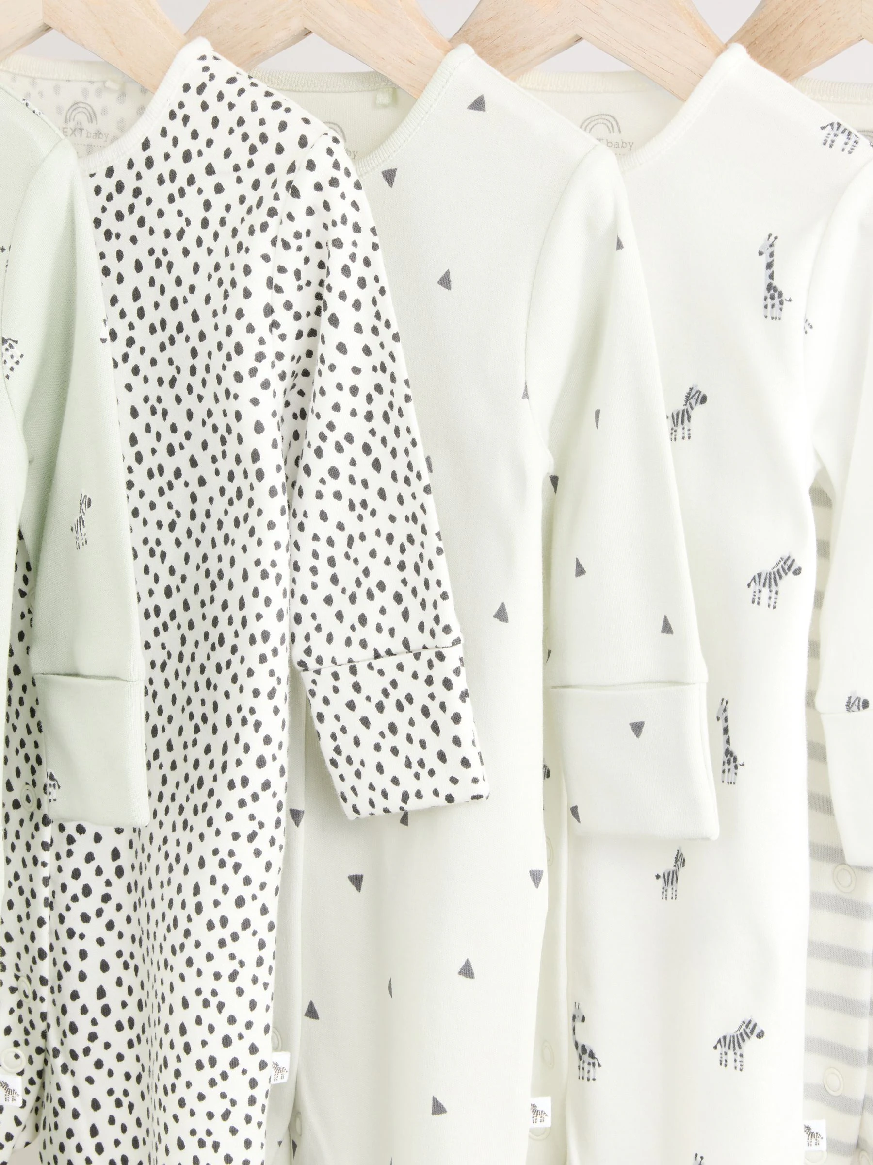 Groen - Verpakking van 5 babypyjama's van 100% katoen (0mnd-2jr)