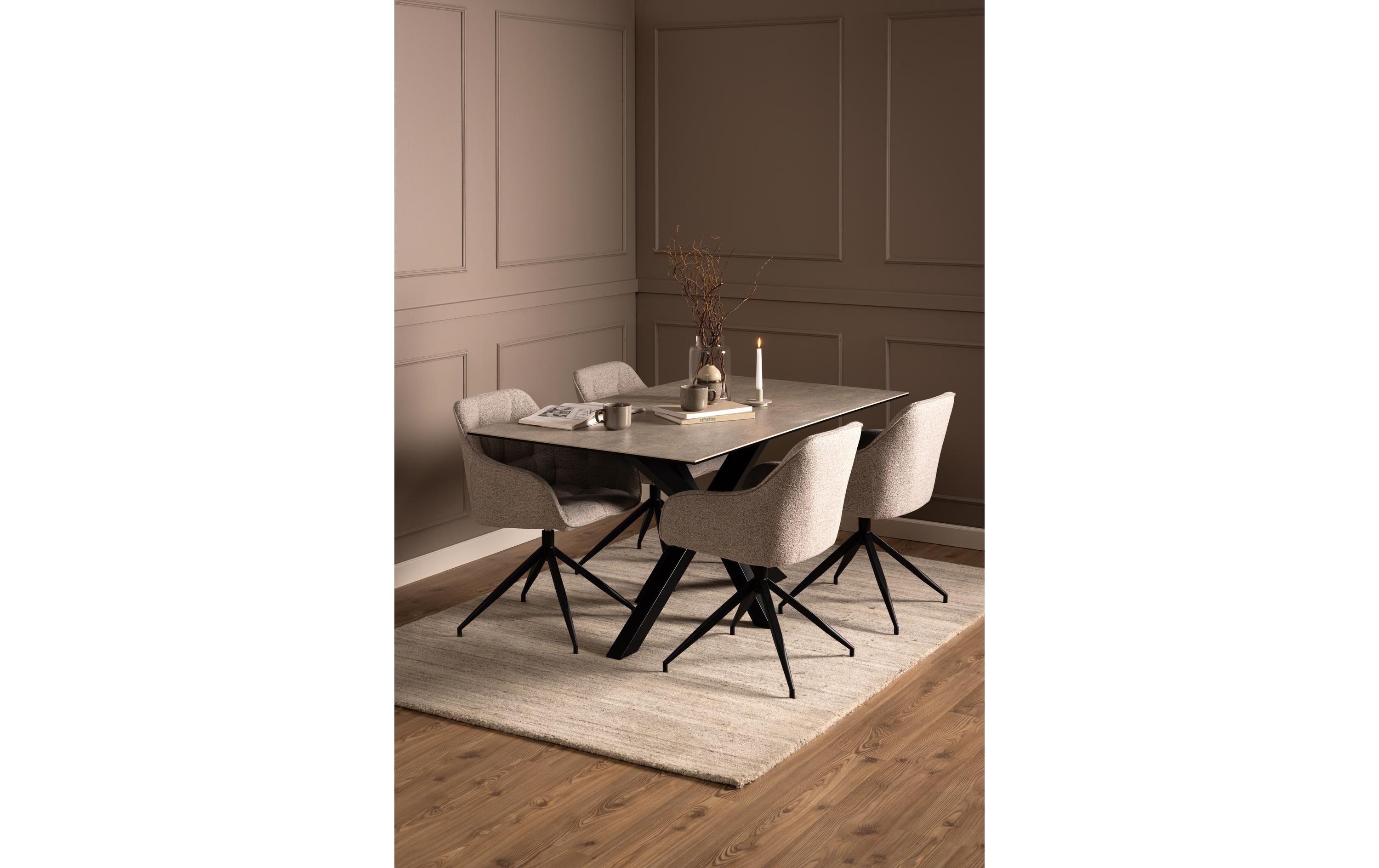 Stuhl Brooke Monza2, 1 Stück, Beige<br>Esszimmerstühle mit Armlehne