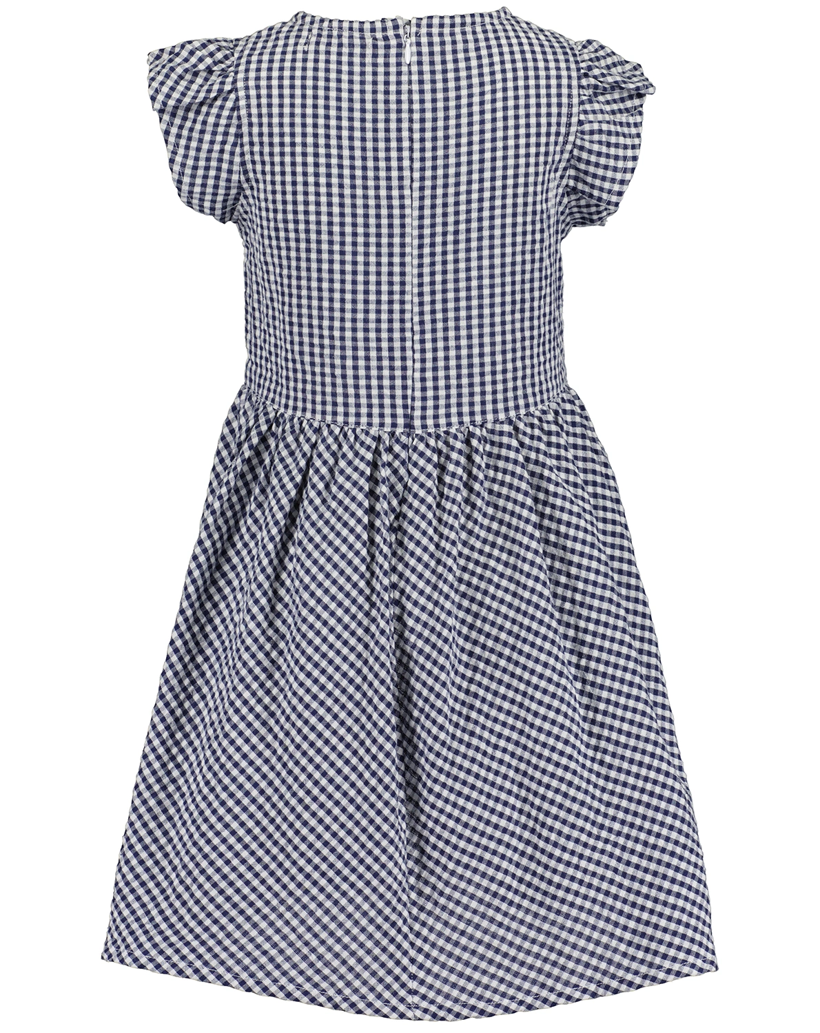 Kleid KARO ärmellos in blau