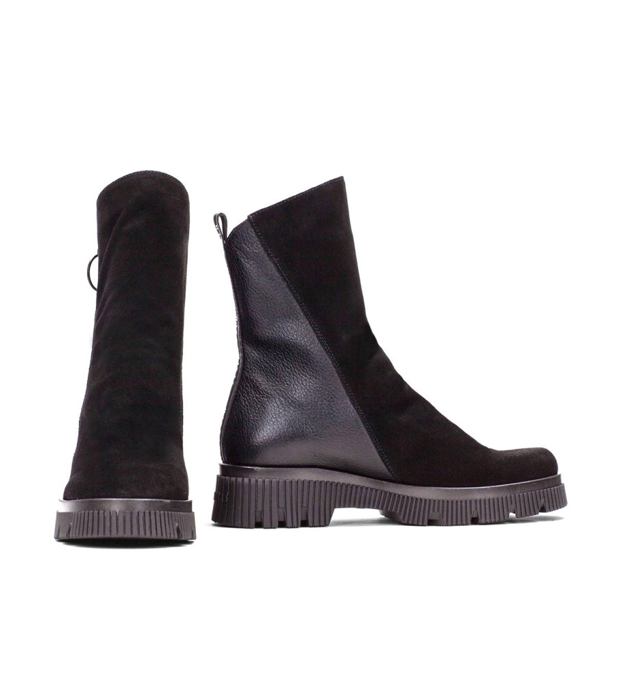 Botas de tornozelo Hispanitas Megan em couro preto