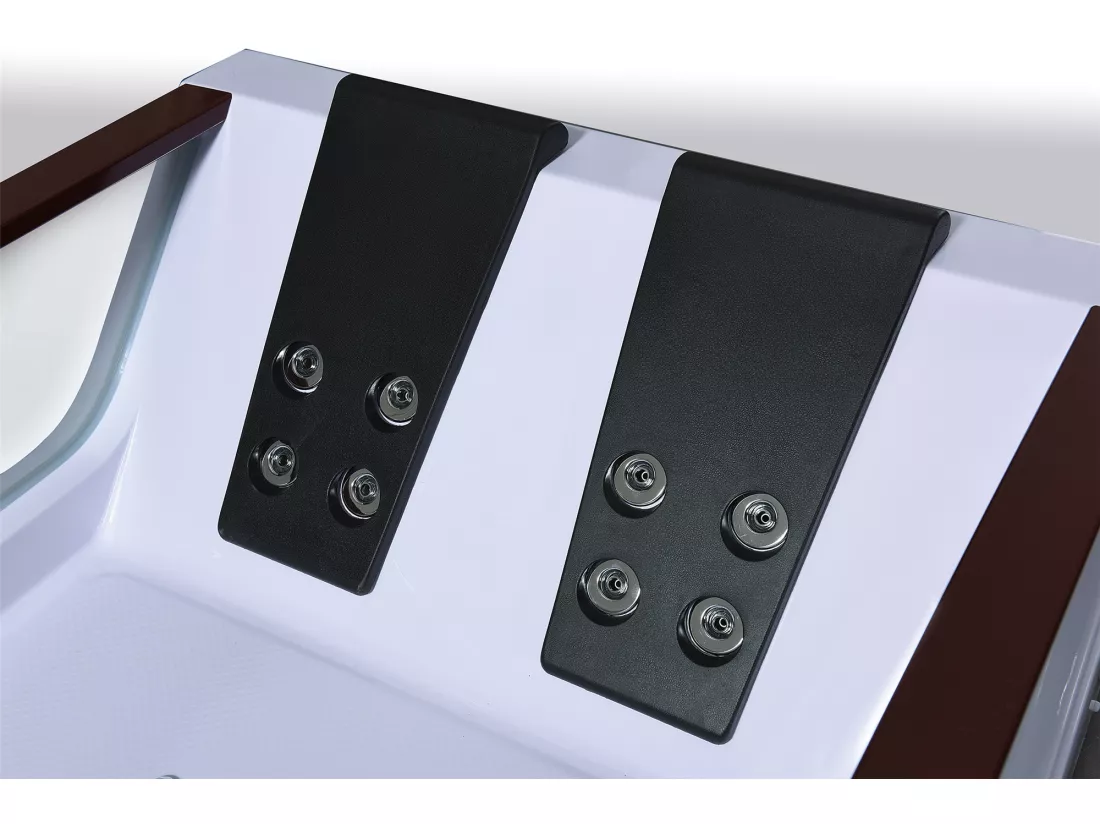 Baignoire hydromassage pour 2 personnes 180 X 120 cm 18 jets – Pearl