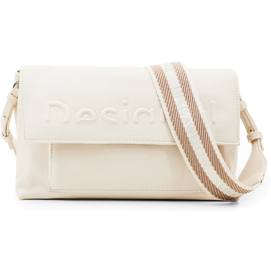 Desigual Half Logo Venecia 2.0 - Schultertasche 25.5 cm crudo