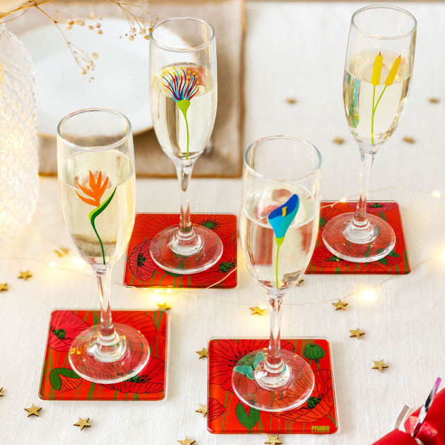 Set de 4 dessous de verre - Sous verre