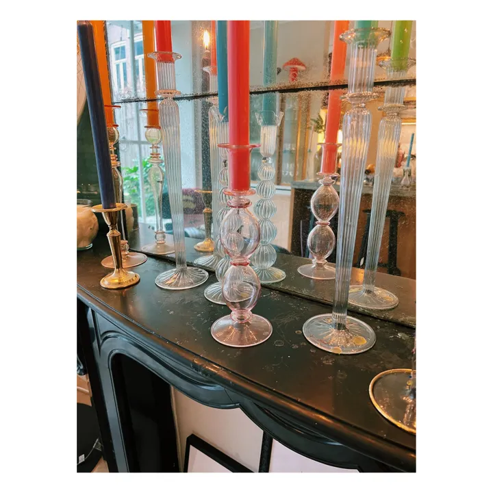 Anna + Nina Bougeoir Athena en verre | Vert