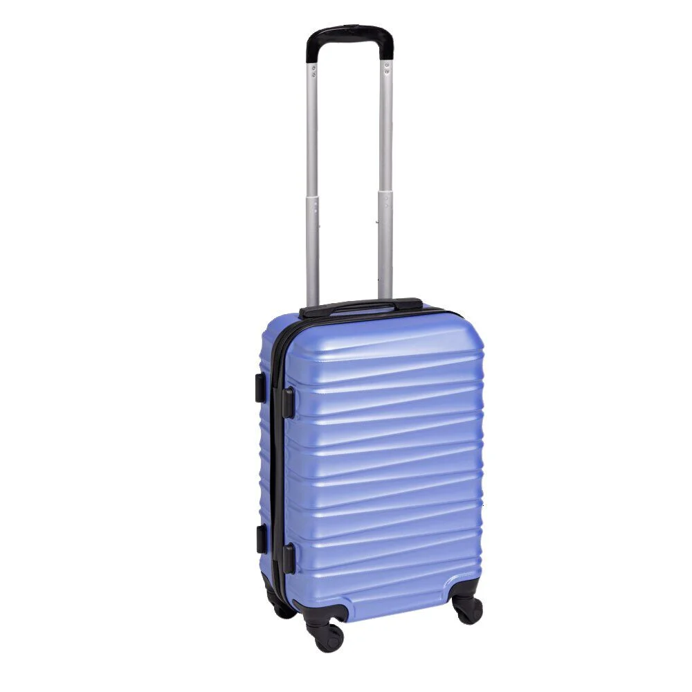 Valise cabine 32L plastique ABS bleue 35x22xH57cm