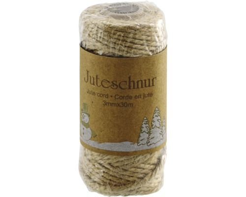 Cadeaulint 30 m 3 mm natuurlijk jute
