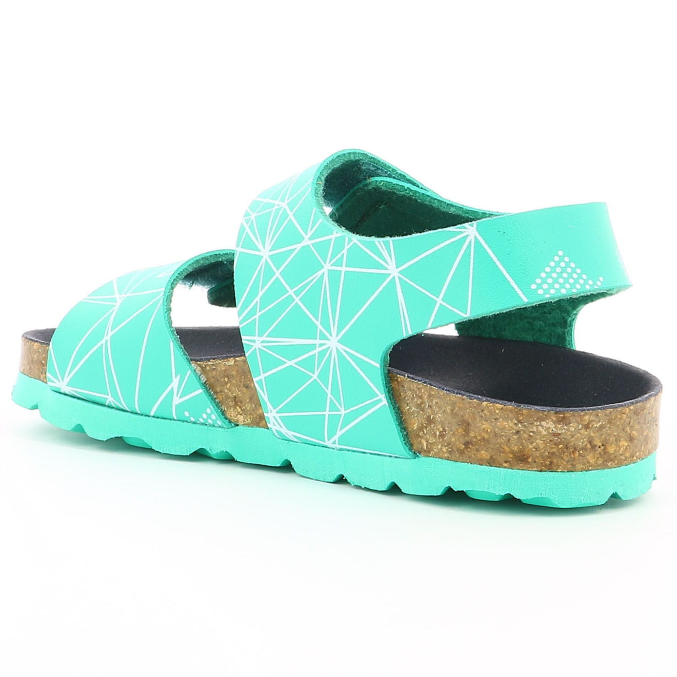 Kickers Sandales en Cuir Summerkro vertes