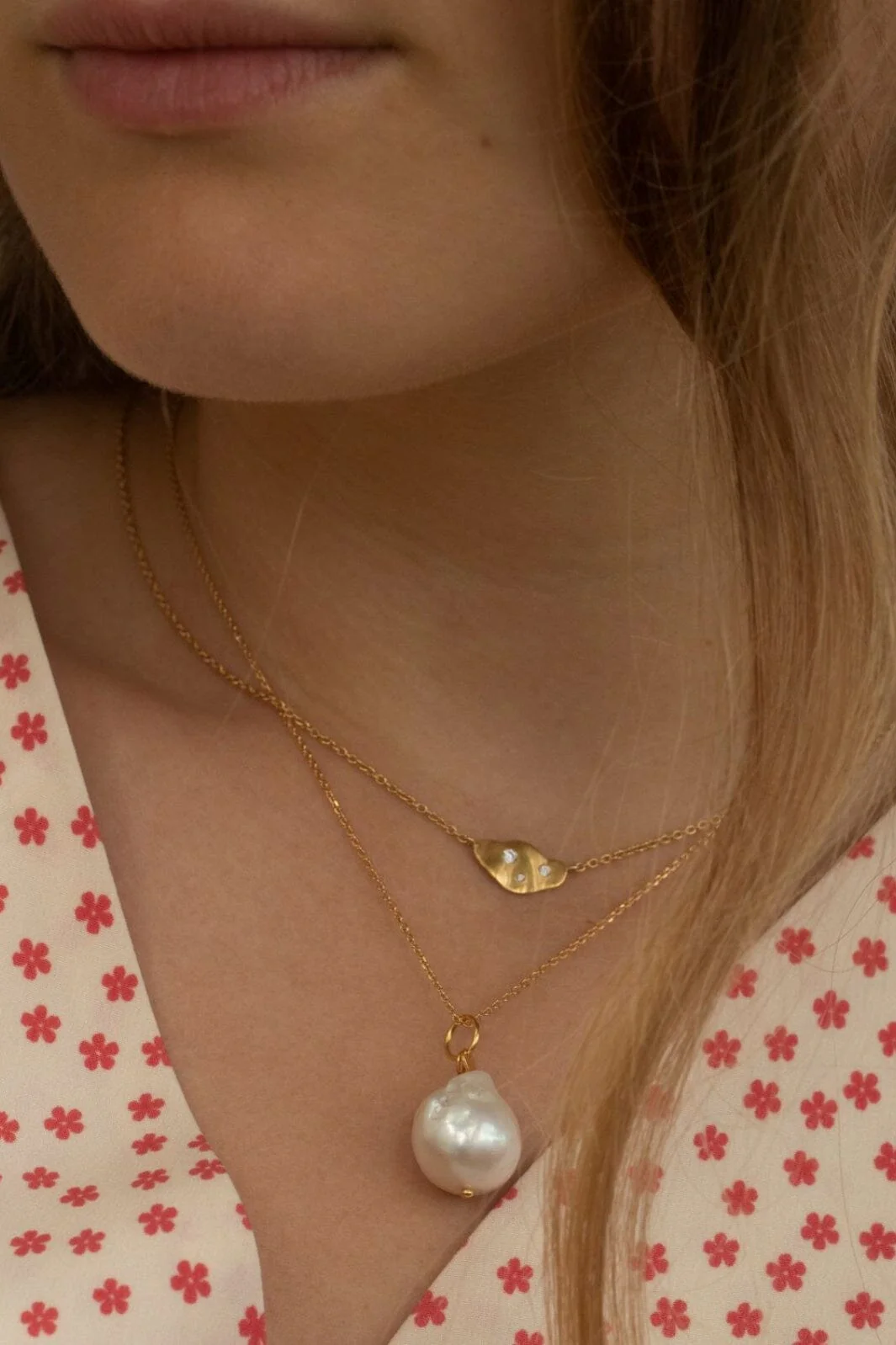 Stine A Clear Sea Necklace With Stones Goldenen