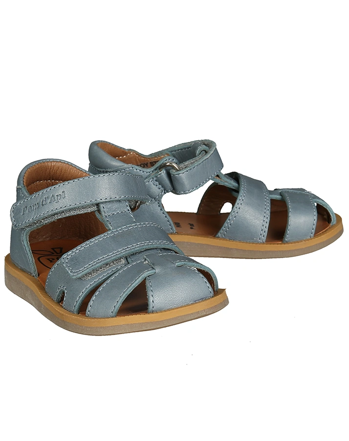 Sandalen POPPY STRAP mit Zehenschutz in blaugrau