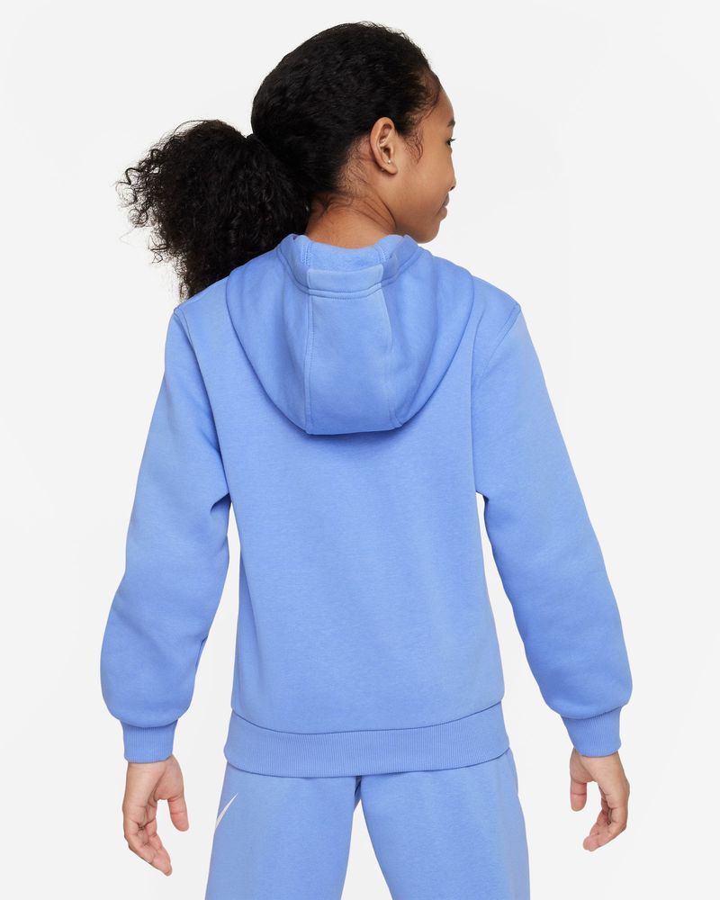 Sweat à capuche Nike Sportswear Club Fleece Bleu pour enfant