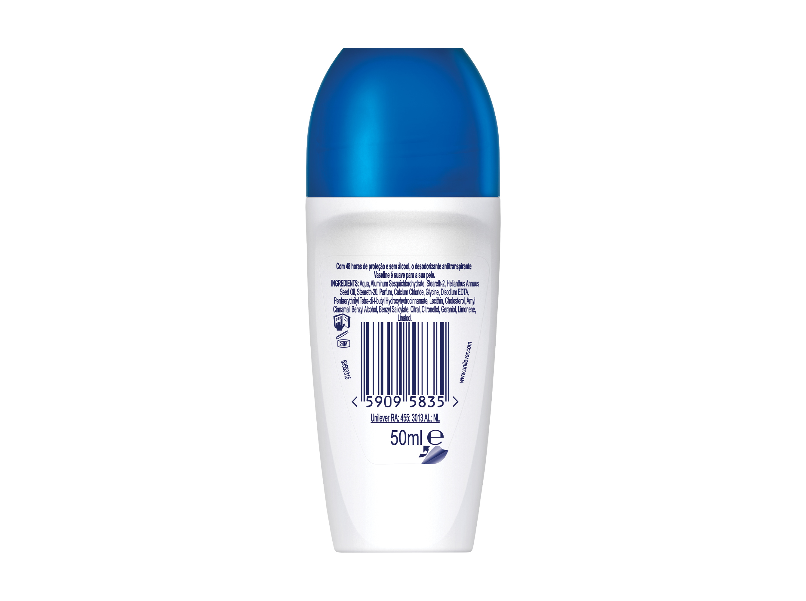 DEO VASELINE ROLL-ON HIDRA ESSENCIAL 50ML