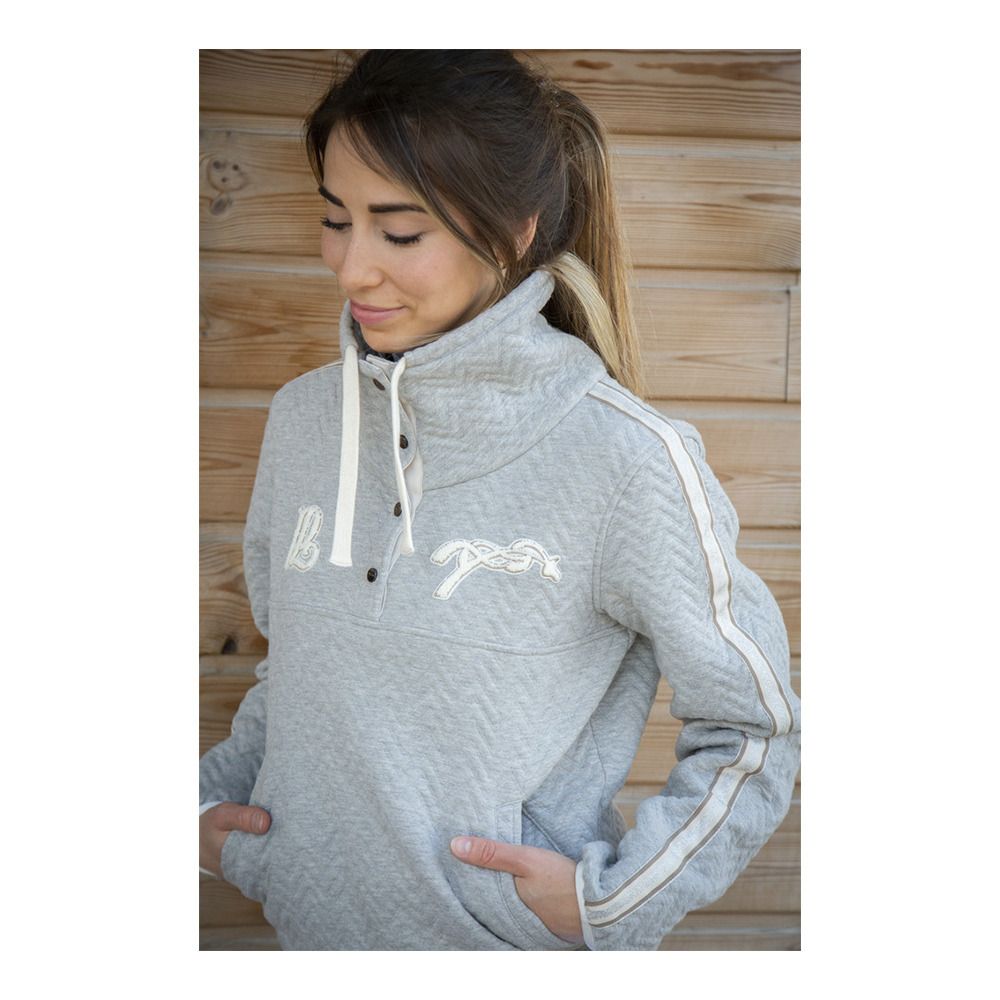 Pénélope PEPITA - Sweat Femme gris