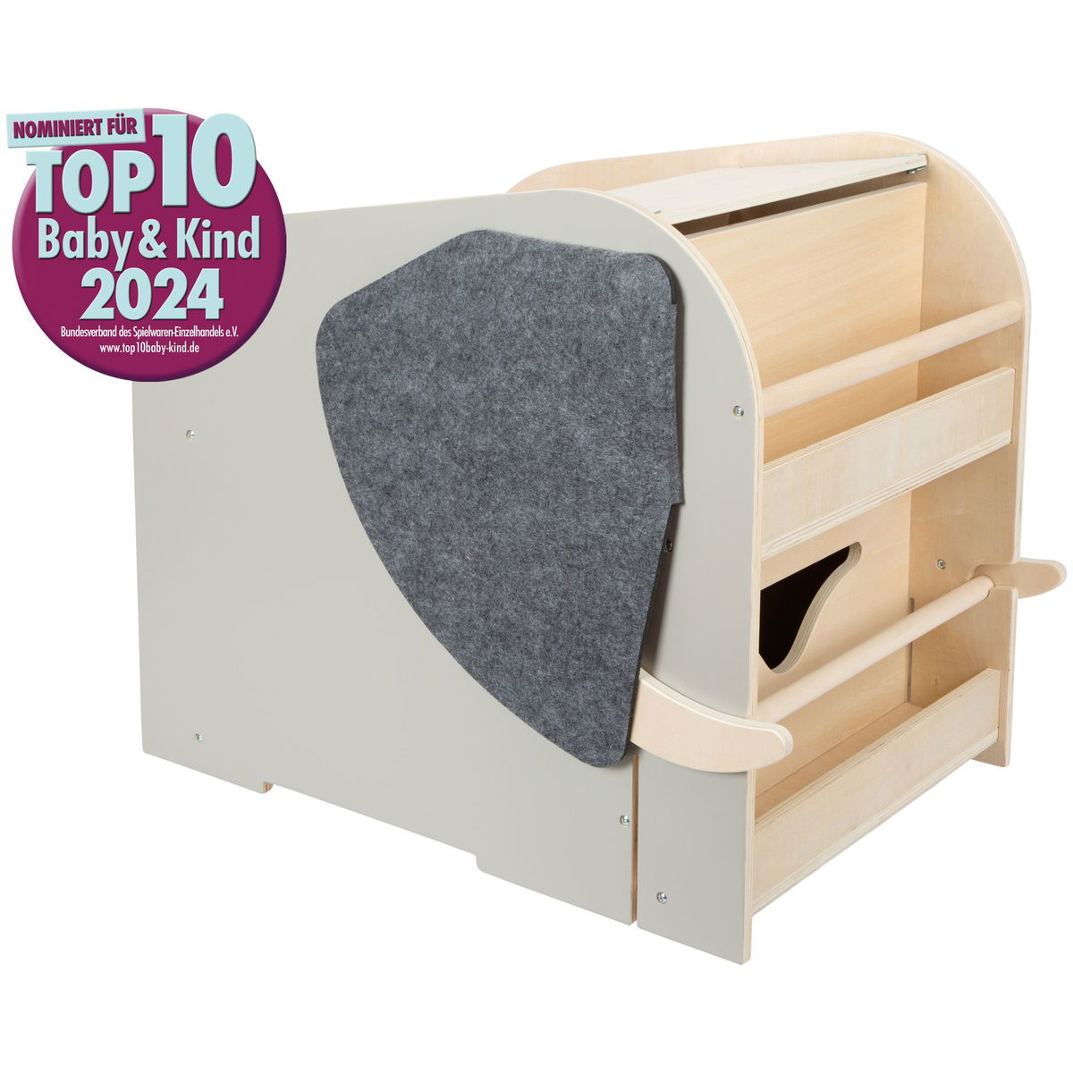 small footsmall foot   Spielzeugbox mit Sitz und Rollen Elefant Wildlife