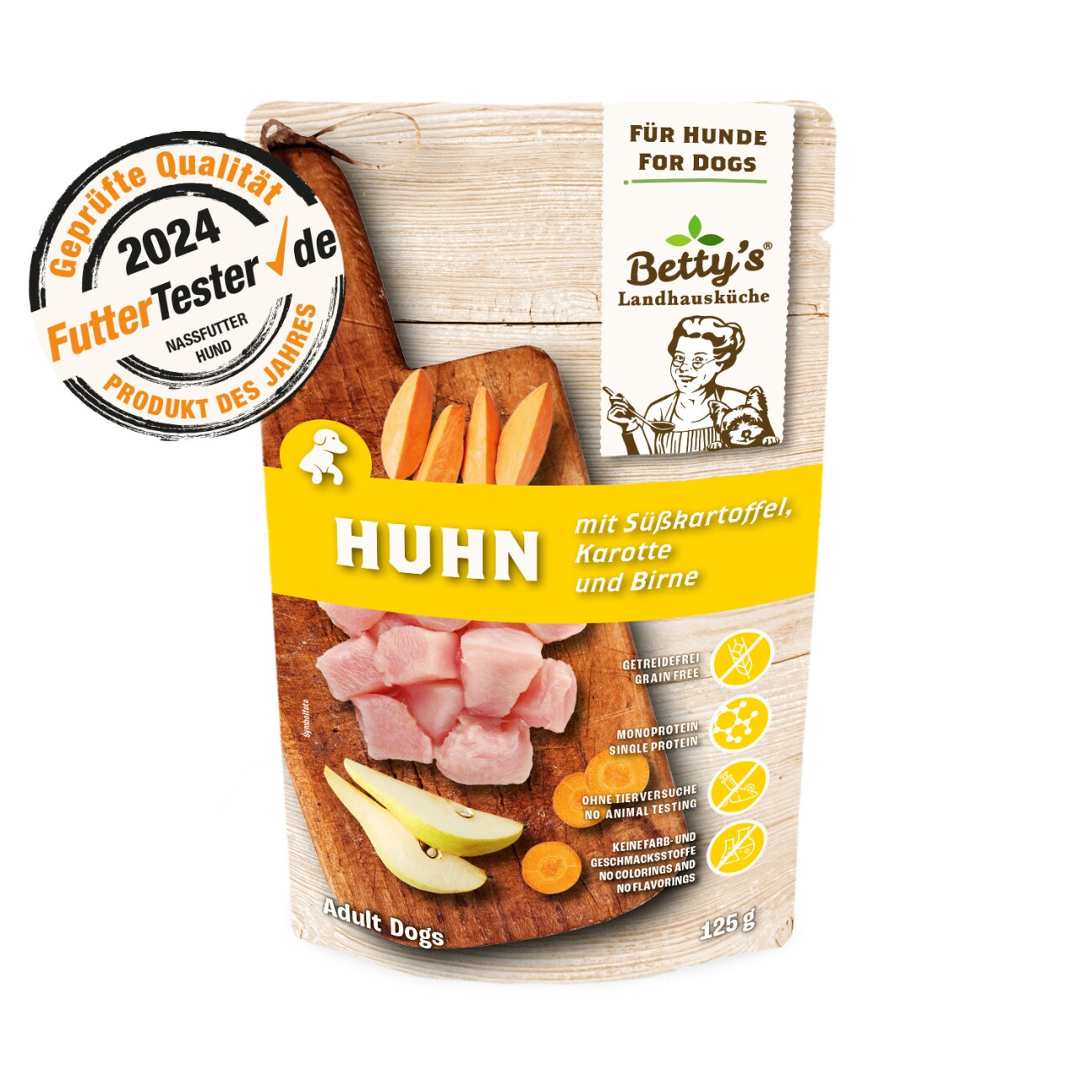 Betty's Landhausküche Frischebeutel Huhn & Süsskartoffel 10x125 g