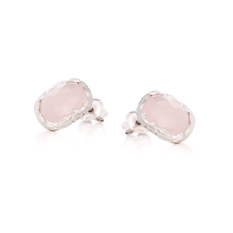 BO Quartz Rose argent rhodie