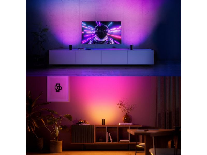 Philips Hue Play Wallwasher duo Schwarz Play Wallwasher mit ColorCast Funktion