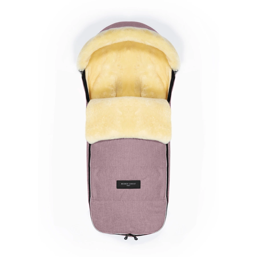 Werner Christ Baby Lammfellfußsack LADIS rose