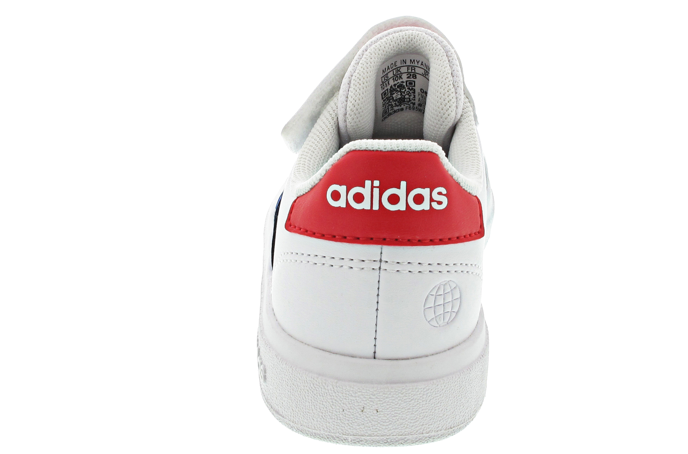 adidas Grand Court 2.0 EL K Sneaker Klett weiß