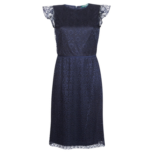 Lauren Ralph Lauren - LACE CAP SLEEVE DRESS Marino