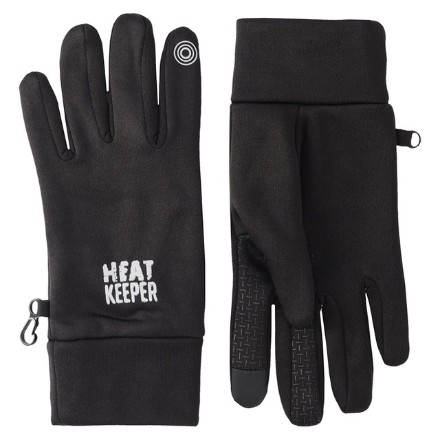 Heatkeeper Fleecehandschuhe , mit Silikon-Finish an der Handfläche und I-Touch-Profile an Daumen