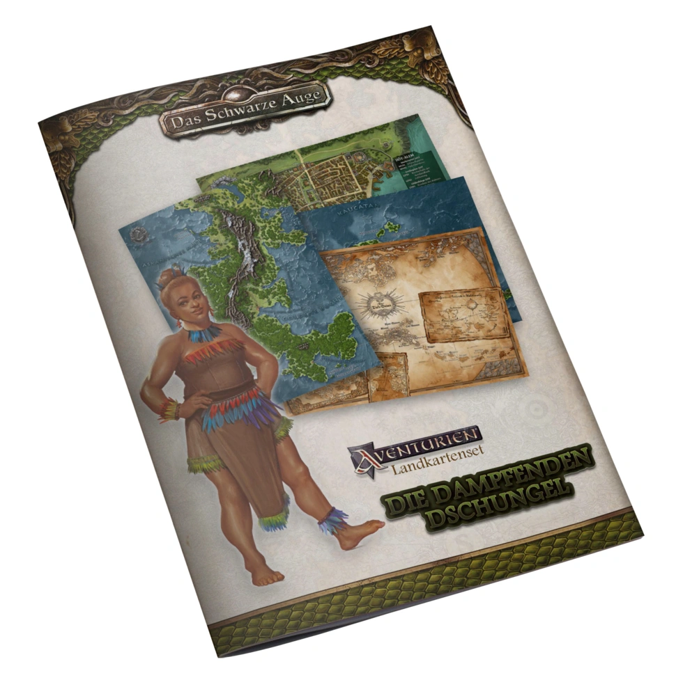 Aventurien, Spielhilfe - Das Schwarze Auge, Aventurien Landkartenset Die Dampfenden Dschungel