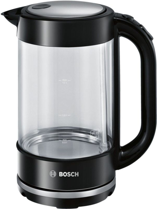 Bosch TWK70B03 waterkoker 1,7 l 2400 W Zwart, Transparant