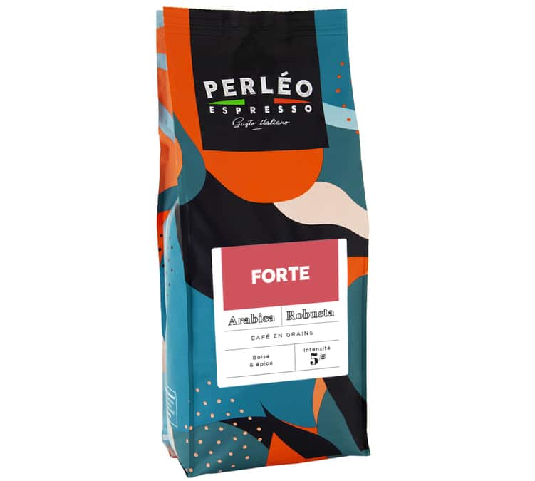 1kg café en grain Forte - PERLÉO ESPRESSO