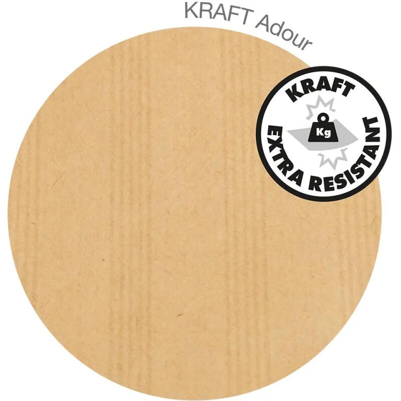 Boite de 125 Pochettes Kraft Adour Brun E4-280x400 mm - Auto-Adhésives - 120g/m2 - Brun
